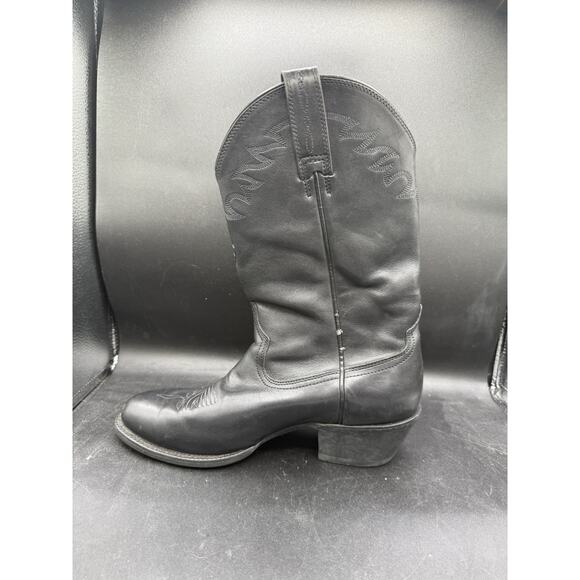Ariat Western Cowboy Leather Boots Men's Size 8.5EE Classic Black Style 10002192 - Picture 10 of 16